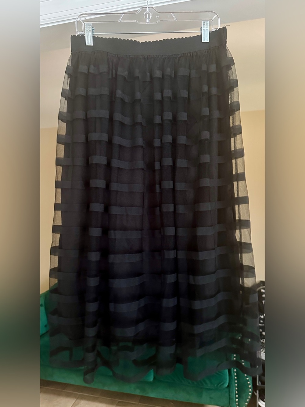 Sheer Layered Mido Skirt